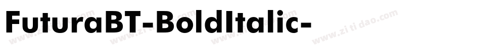 FuturaBT-BoldItalic字体转换