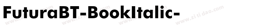 FuturaBT-BookItalic字体转换