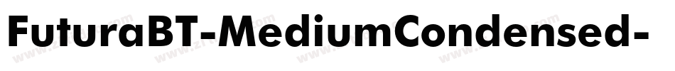 FuturaBT-MediumCondensed字体转换