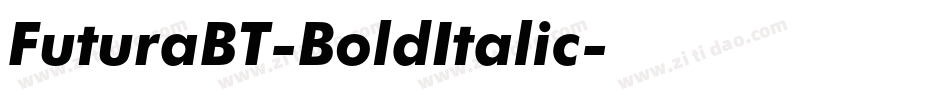 FuturaBT-BoldItalic字体转换