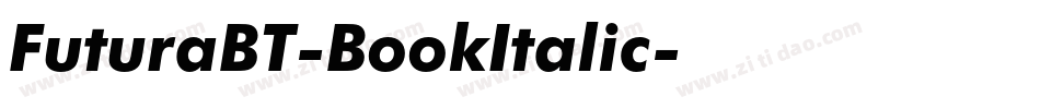 FuturaBT-BookItalic字体转换
