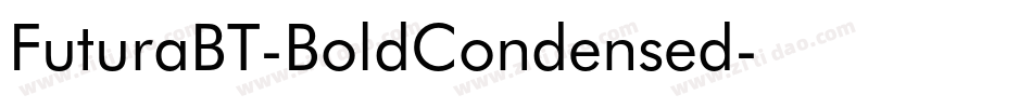 FuturaBT-BoldCondensed字体转换