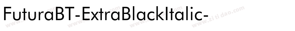 FuturaBT-ExtraBlackItalic字体转换