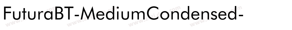 FuturaBT-MediumCondensed字体转换