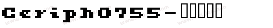 Ceriph0755字体转换