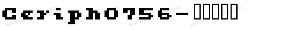 Ceriph0756字体转换