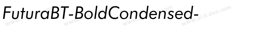FuturaBT-BoldCondensed字体转换