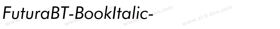 FuturaBT-BookItalic字体转换