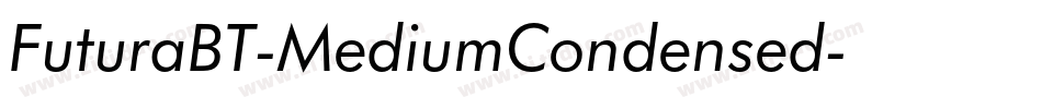 FuturaBT-MediumCondensed字体转换