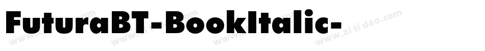 FuturaBT-BookItalic字体转换