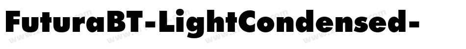 FuturaBT-LightCondensed字体转换