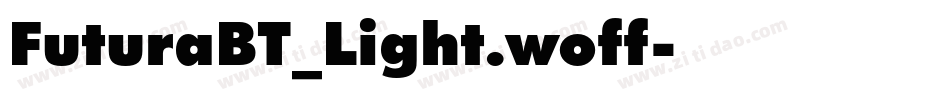 FuturaBT_Light.woff字体转换