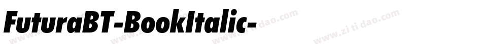 FuturaBT-BookItalic字体转换