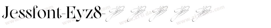 Jessfont-Eyz8字体转换