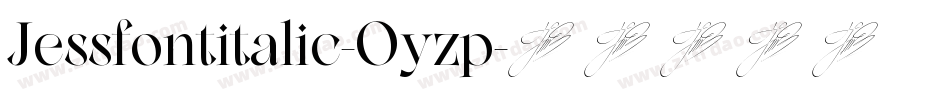 Jessfontitalic-Oyzp字体转换