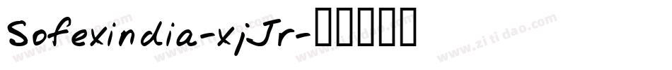 Sofexindia-xjJr字体转换