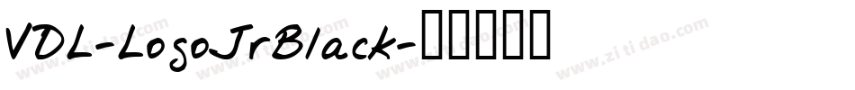 VDL-LogoJrBlack字体转换