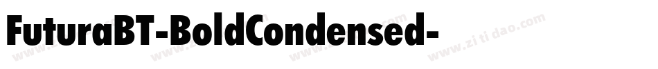 FuturaBT-BoldCondensed字体转换