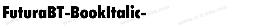 FuturaBT-BookItalic字体转换