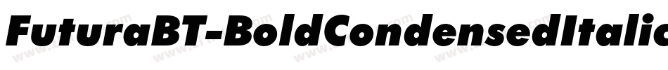 FuturaBT-BoldCondensedItalic字体转换