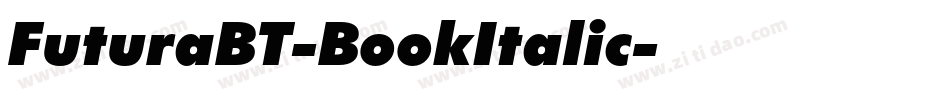 FuturaBT-BookItalic字体转换