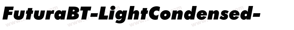 FuturaBT-LightCondensed字体转换