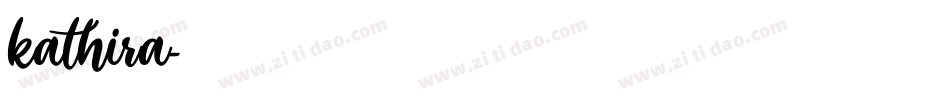 kathira字体转换