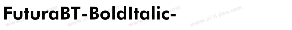 FuturaBT-BoldItalic字体转换