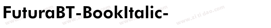 FuturaBT-BookItalic字体转换