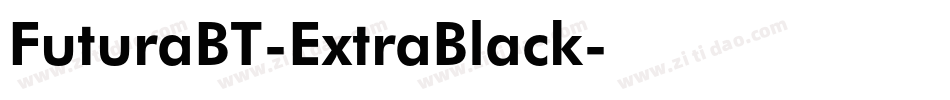 FuturaBT-ExtraBlack字体转换