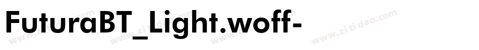 FuturaBT_Light.woff字体转换