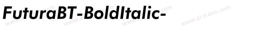 FuturaBT-BoldItalic字体转换