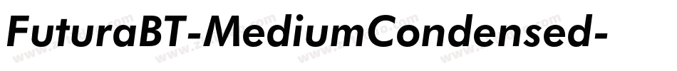 FuturaBT-MediumCondensed字体转换
