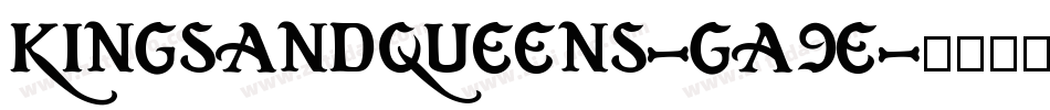 KingsAndQueens-gA9E字体转换