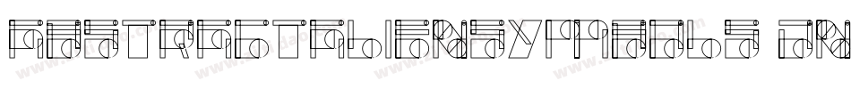 AbstractAlienSymbols-DnAE字体转换
