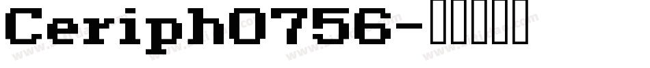 Ceriph0756字体转换