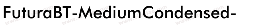 FuturaBT-MediumCondensed字体转换