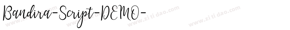 Bandira-Script-DEMO字体转换