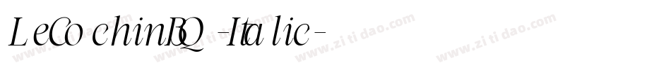 LeCochinBQ-Italic字体转换