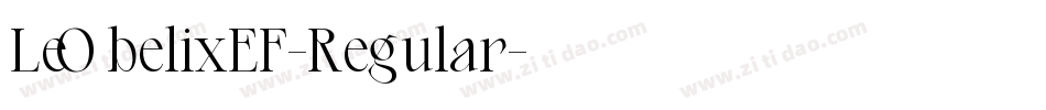 LeObelixEF-Regular字体转换