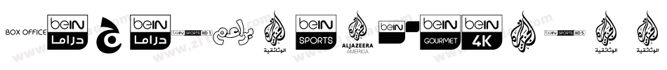 LogosBeinAljazeera-xMvr字体转换