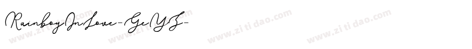 RainboyInLove-GeYZ字体转换