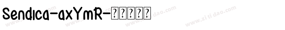 Sendica-axYmR字体转换