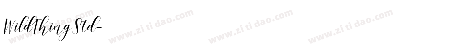 WildThingStd字体转换
