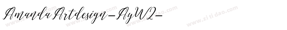 AmandaArtdesign-AyW2字体转换