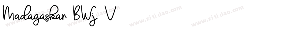 Madagaskar-BWj6V字体转换