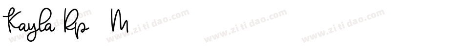 Kayla-Rp01M字体转换