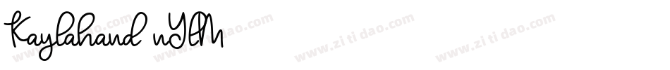 Kaylahand-nYlM字体转换