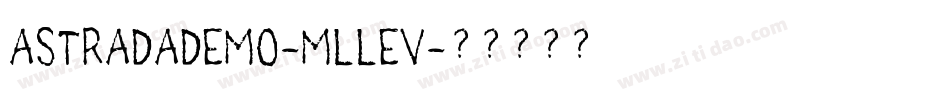 AstradaDemo-mLLev字体转换