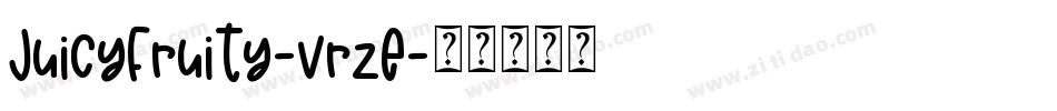 JuicyFruity-vrzE字体转换